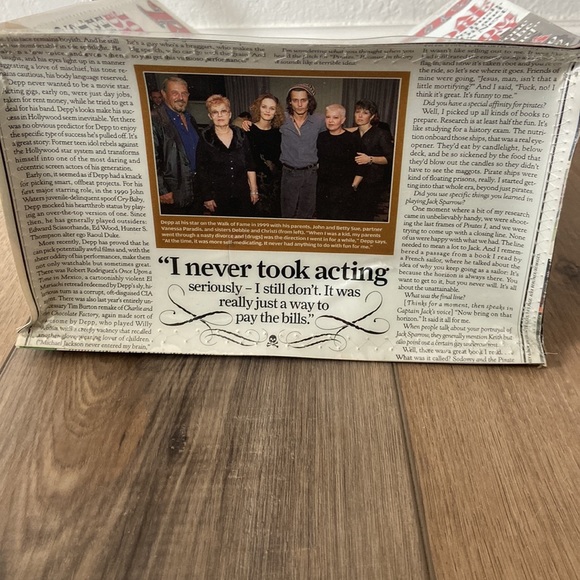 Rolling Stones Johnny Depp Magazine Purse - Picture 5 of 5